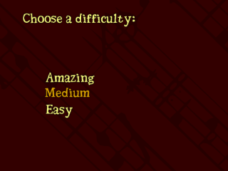 Difficulty selection
